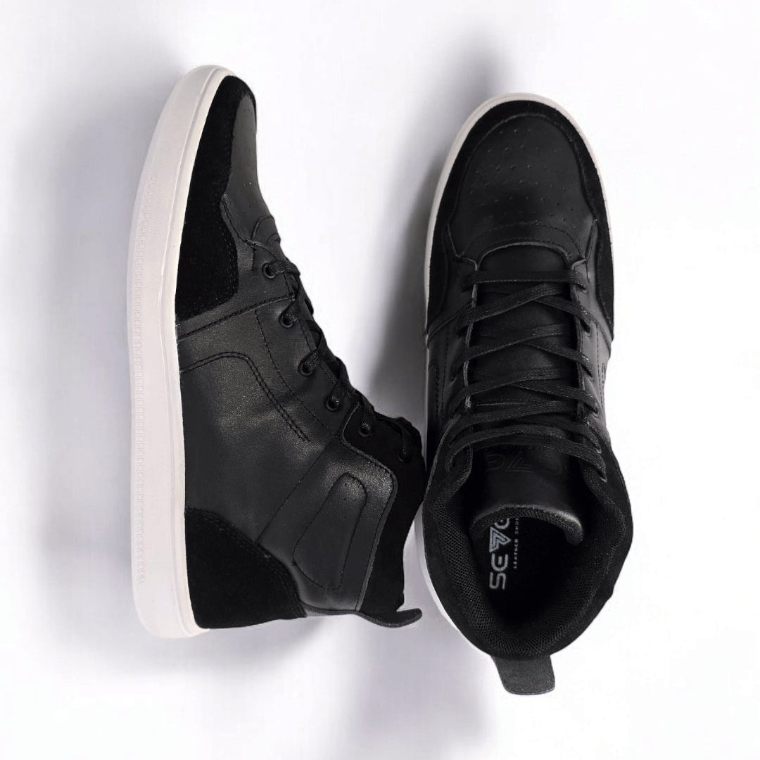 Sv Brooklyn cuero negro/blanco.