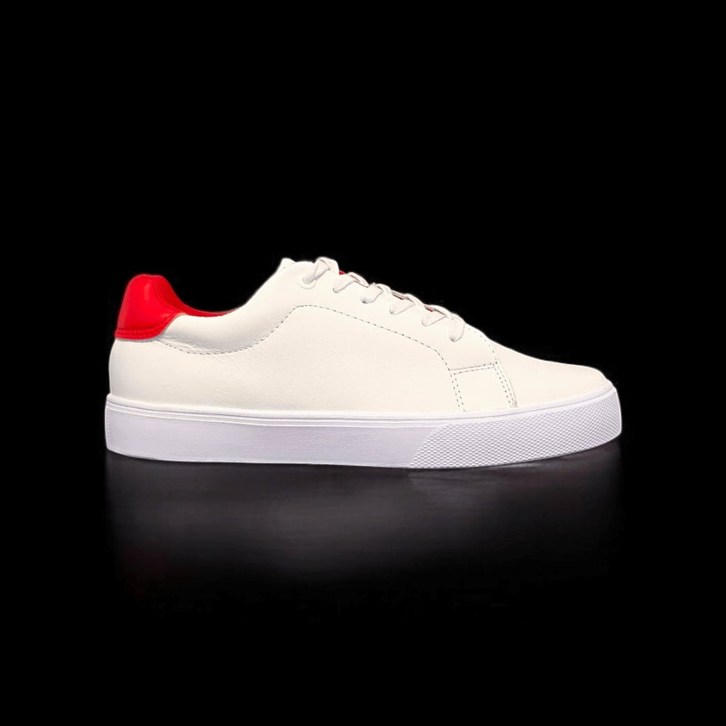 Sv basic cuero blanco/rojo.