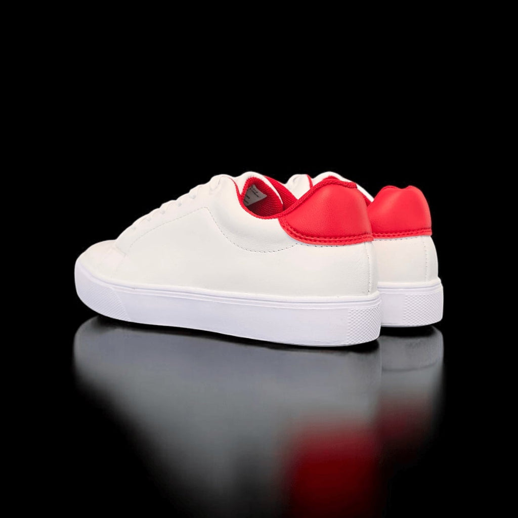 Sv basic cuero blanco/rojo.