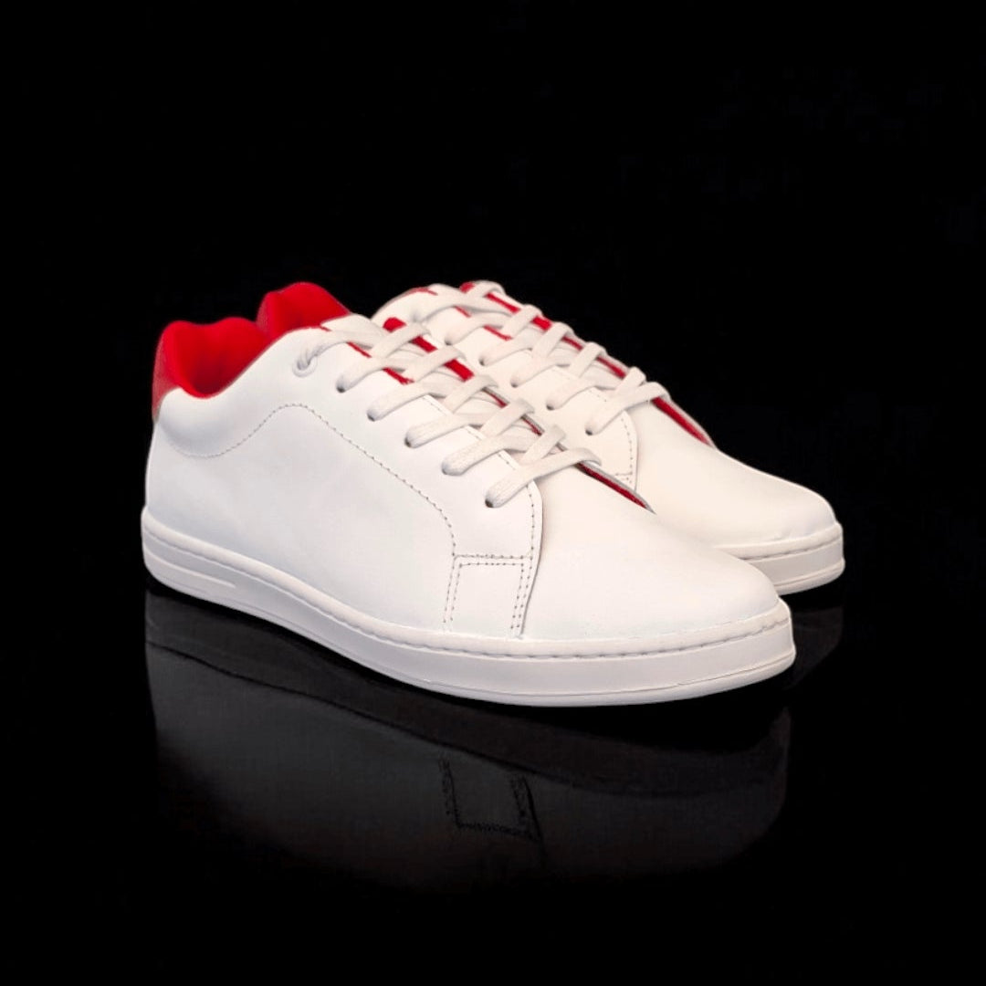 Sv Classic cuero blanco/rojo