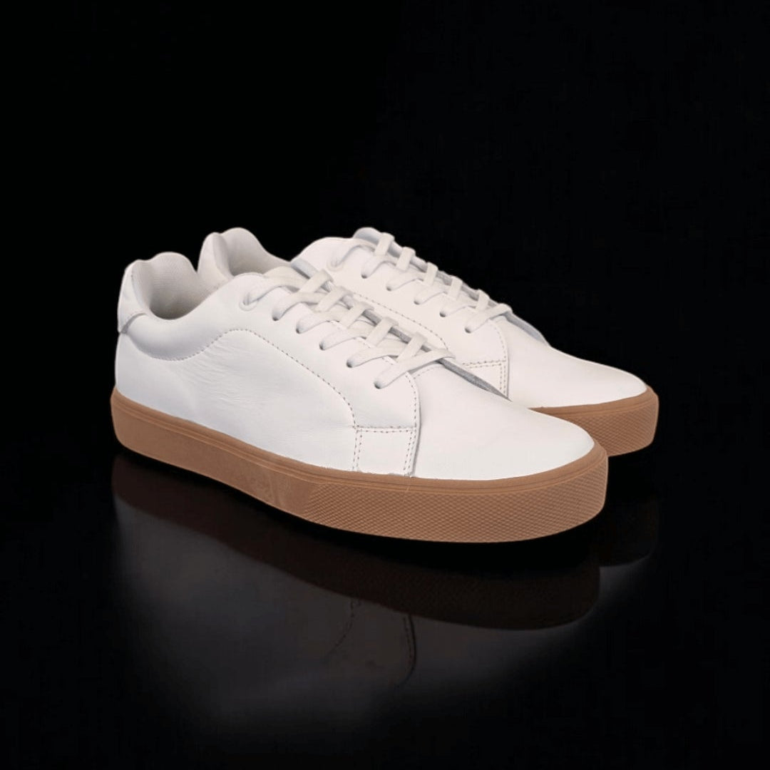 Sv basic cuero blanco/café.