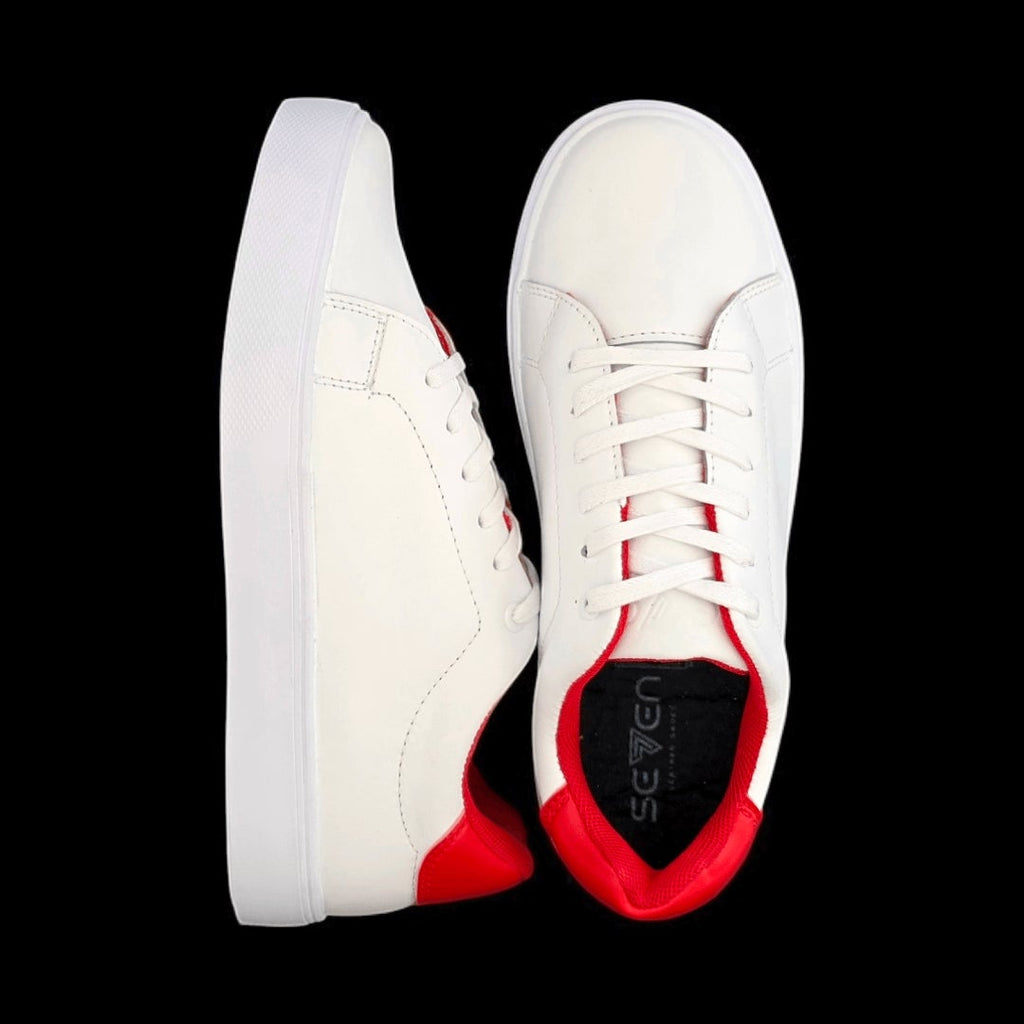 Sv basic cuero blanco/rojo.
