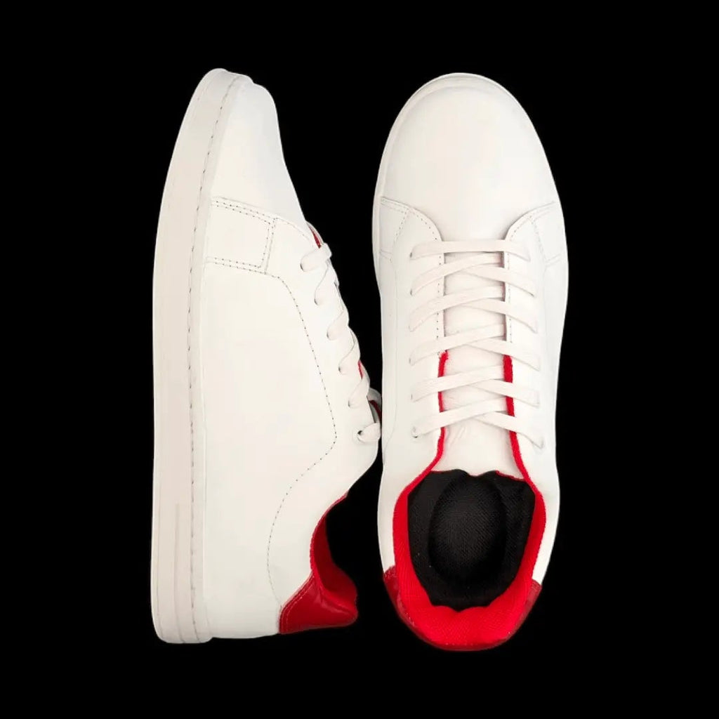 Sv Classic cuero blanco/rojo