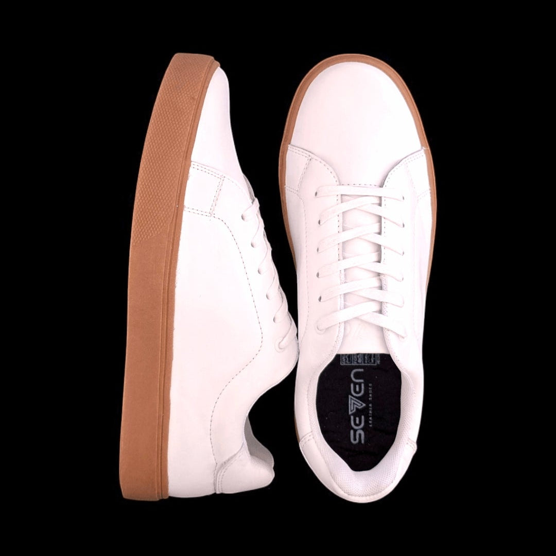 Sv basic cuero blanco/café.